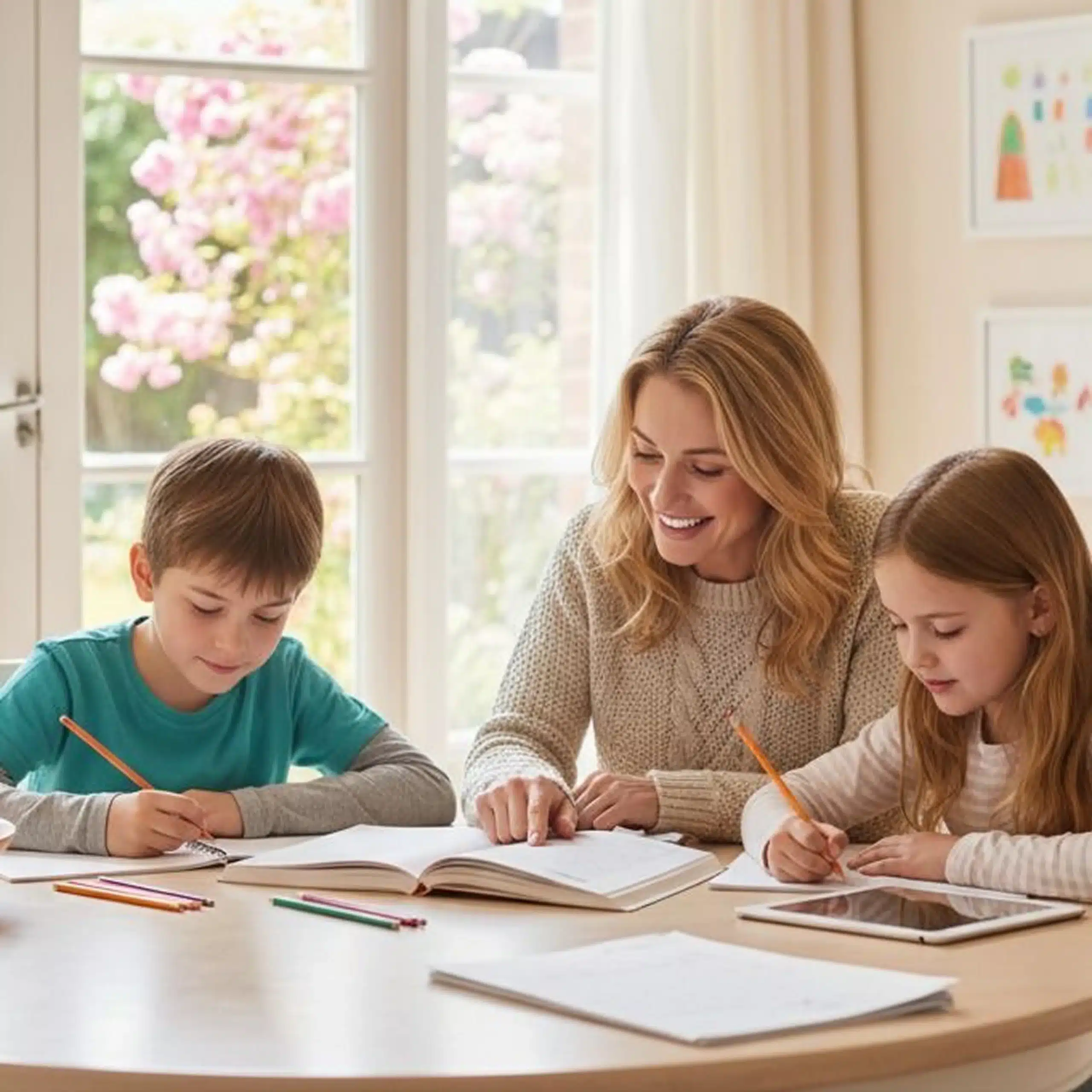 Maths tutoring: a Matching Minds maths tutor working one-on-one with a student
